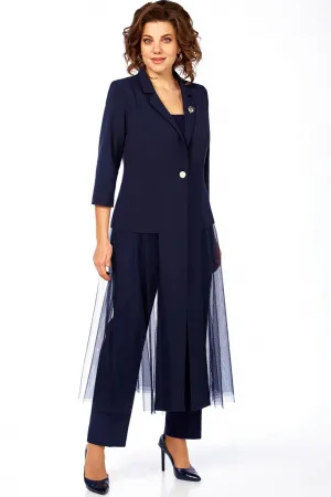 Костюм Милора-стиль 1428 темно-синий