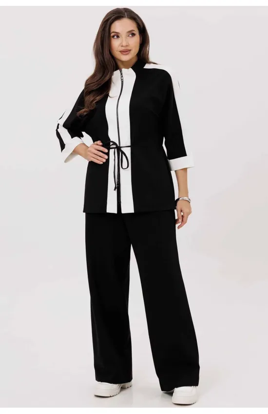 Костюм MisLana 1251 черный/белый