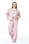 Костюм T&N 7738 пыльная роза и белый