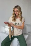 Костюм DilanaVIP 2139/3 беж+зеленый Костюм DilanaVIP 2139/3 беж+зеленый