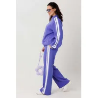 Костюм MisLana 1306 синий(фиолетовый)/молочный