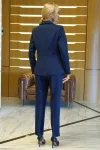 Костюм Alani 2425 синий+крупный горох