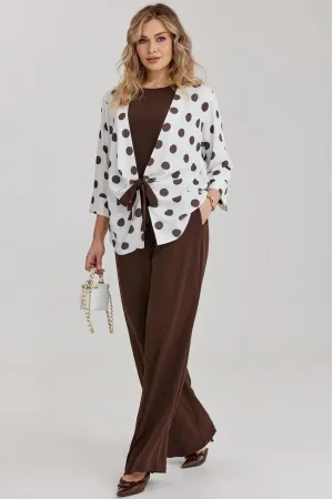 Костюм KALORIS 2298 коричневый+белый