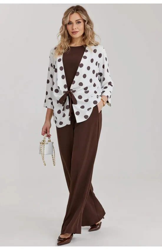 Костюм KALORIS 2298 коричневый+белый