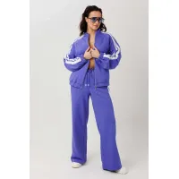 Костюм MisLana 1306 синий(фиолетовый)/молочный
