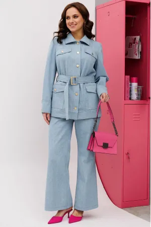 Костюм INVITE 6089 голубой джинс