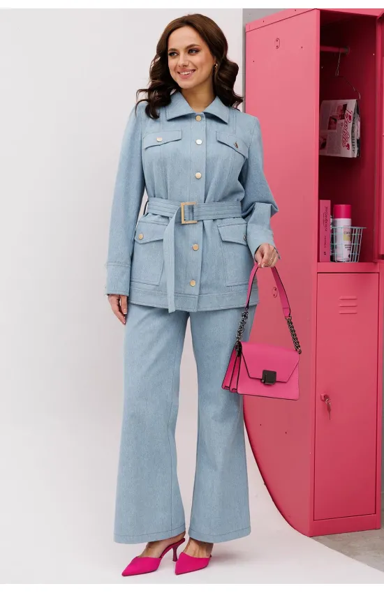 Костюм INVITE 6089 голубой джинс