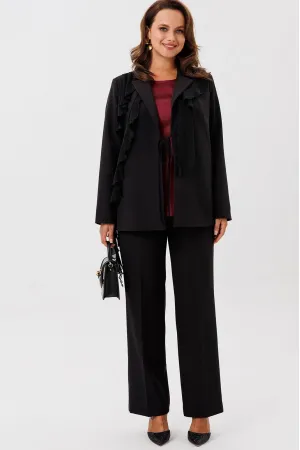 Костюм Vilena fashion 1121 черный+винный