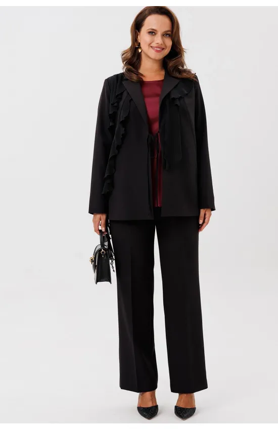 Костюм Vilena fashion 1121 черный+винный