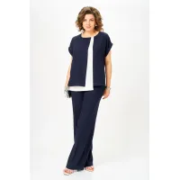 Костюм Орхидея Люкс 1676 Темно-синий