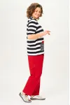 Костюм Michel Chic 1452 красный, полоска Костюм Michel Chic 1452 красный, полоска