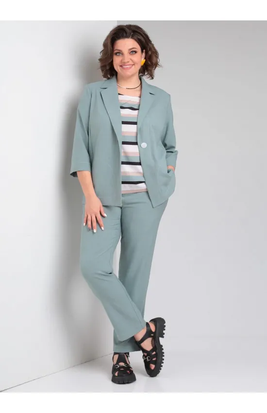 Костюм Vilena fashion 958 полынь