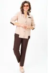 Костюм Vilena fashion 1144 беж+шоколад