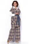 Костюм Anastasia 1172 песочный-деним (клетка)