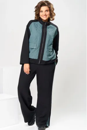 Костюм Romanovich 2-2840 чёрный/бирюза