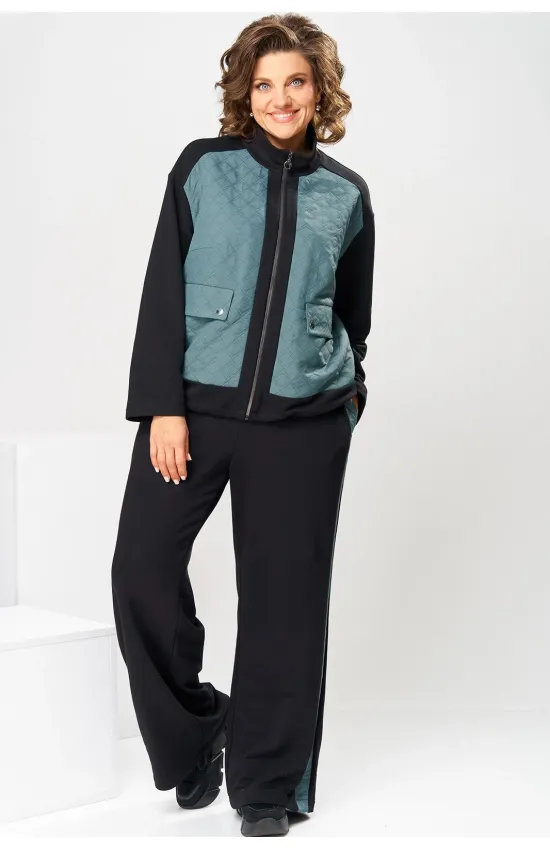 Костюм Romanovich 2-2840 чёрный/бирюза