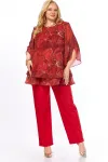 Костюм Элль-стиль 2213.16 красный мрамор