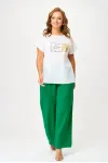Костюм Anastasia MAK 1290 зелёный+молочный