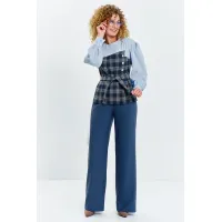 Костюм Euromoda 627-1 голубой + синий Костюм Euromoda 627-1 голубой + синий