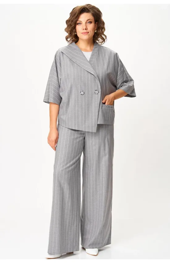 Костюм Кокетка и К 1300 серый