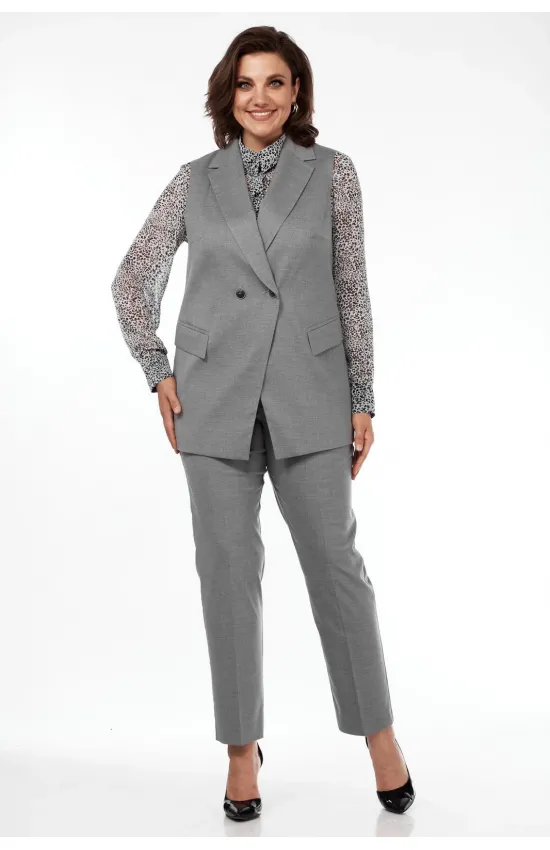 Костюм Карина Делюкс М-1130 серый