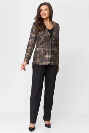 Костюм БелЭльСтиль 203-283/596-279 коричнево-черный