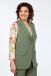 Костюм Vilena fashion 999 полынь+розовые цветы