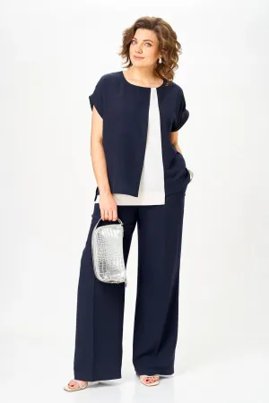 Костюм Орхидея Люкс 1676 Темно-синий