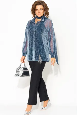 Костюм Лилиана 1496БрПн синий+черный