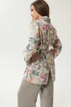 Костюм MisLana C946 цветы+серый