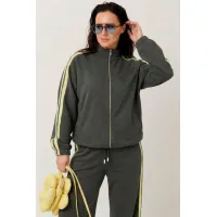 Костюм MisLana 1306 темносерый/лимонный