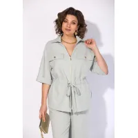 Костюм Лилиана 1518 серо-мятный