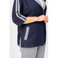 Костюм Lady Style Classic 3043 Темно-синий с серым