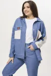 Костюм Ma cherie 3044 голубой+молочный
