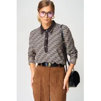 Костюм GIZART 5412 серо-бежево-черный, коричневый