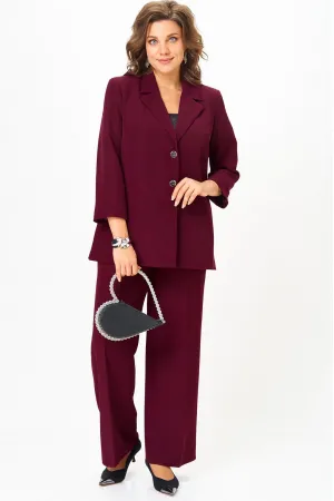 Костюм Vilena fashion 1094 бургунди