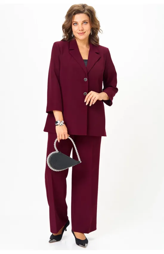 Костюм Vilena fashion 1094 бургунди
