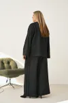 Костюм GRATTO 7230 черный лен Костюм GRATTO 7230 черный лен