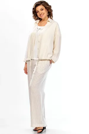 Костюм Диамант 2166 молочно-бежевый