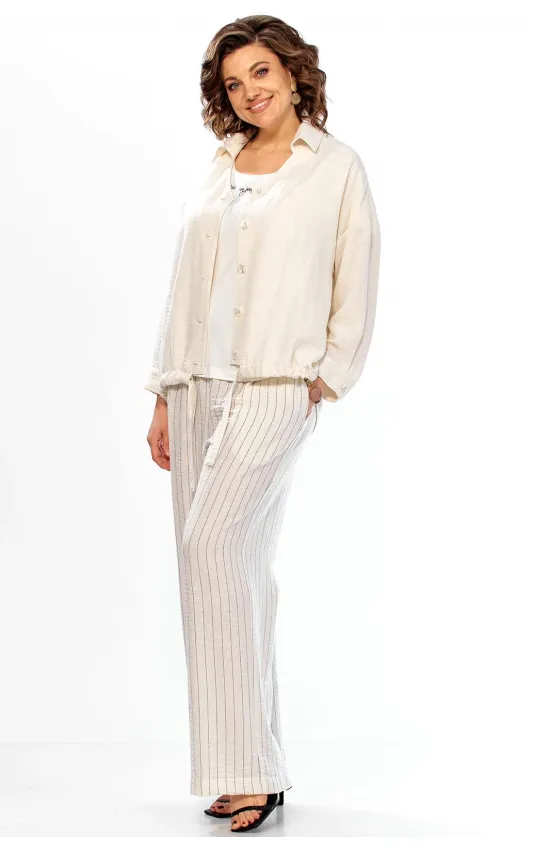 Костюм Диамант 2166 молочно-бежевый