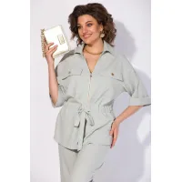 Костюм Лилиана 1518 серо-мятный