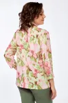 Костюм Vilena fashion 999 полынь+розовые цветы