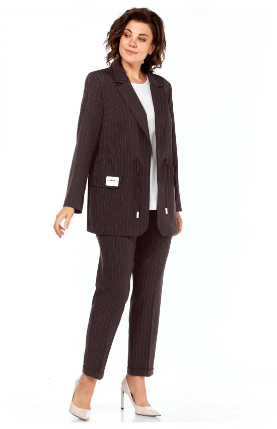 Костюм Ольга Стиль С958 коричневый