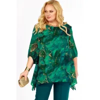 Костюм Элль-стиль 2263-14 изумруд