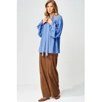 Костюм GIZART 5410 голубой, коричневый