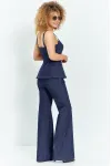 Костюм Euromoda 733 синий джинс Костюм Euromoda 733 синий джинс