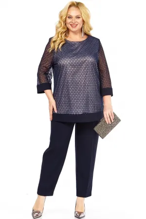 Костюм Элль-стиль 2435/1 темно-синий