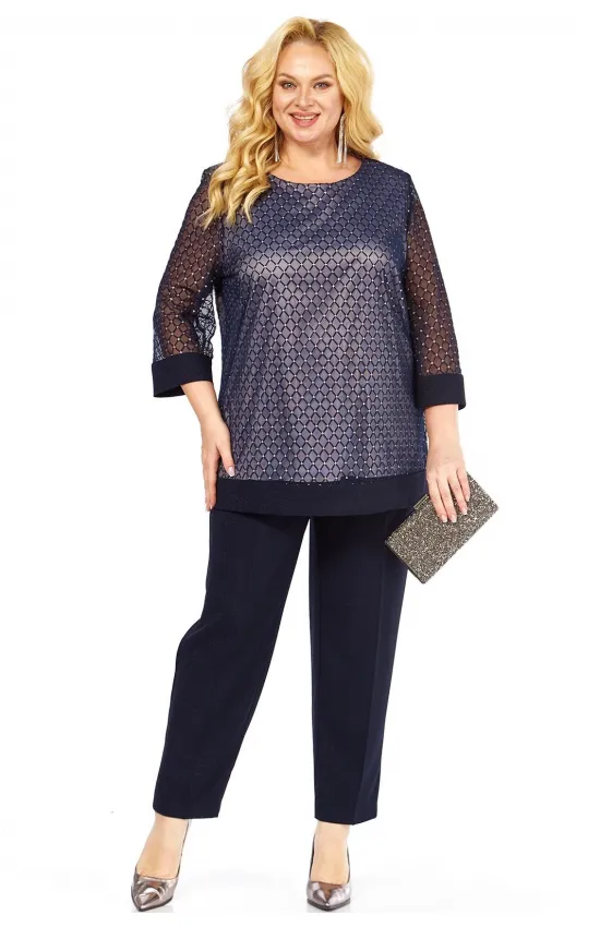 Костюм Элль-стиль 2435/1 темно-синий