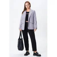 Костюм Vilena fashion 1090 серый-черный