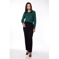 Костюм LUCKY FOX 1344 зеленая блузка + черные брюки